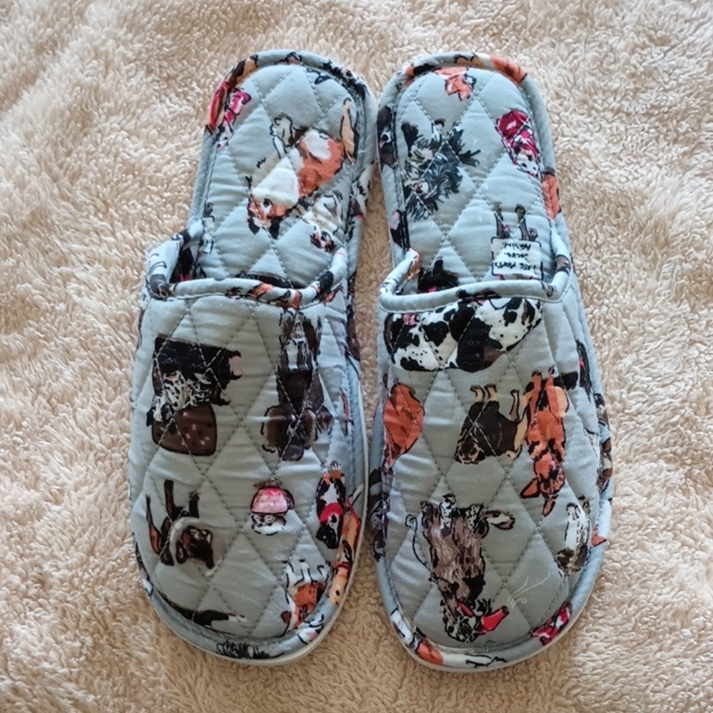 Vera Bradley Dog Show Slippers